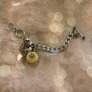 Juicy Couture Charm Bracelet With Cupcake Charm